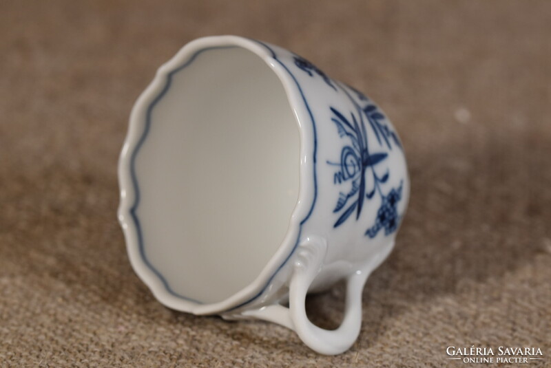 Meissen porcelán kávéscsésze Blue Onion Zwiebelmuster kék hagyma Németország
