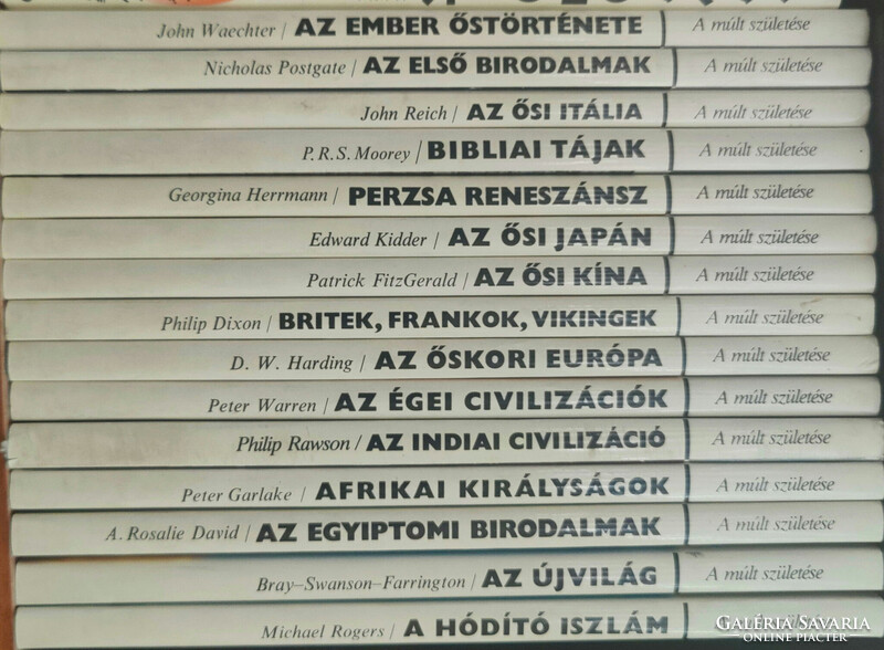 A múlt születése könyvsorozat (15 db könyv)