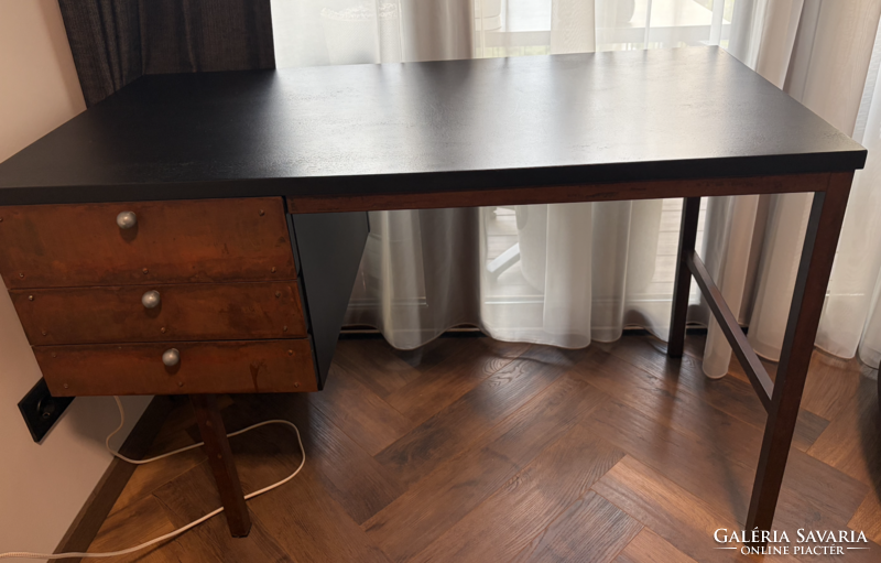 Wooden Desk + Chair from the 1970s