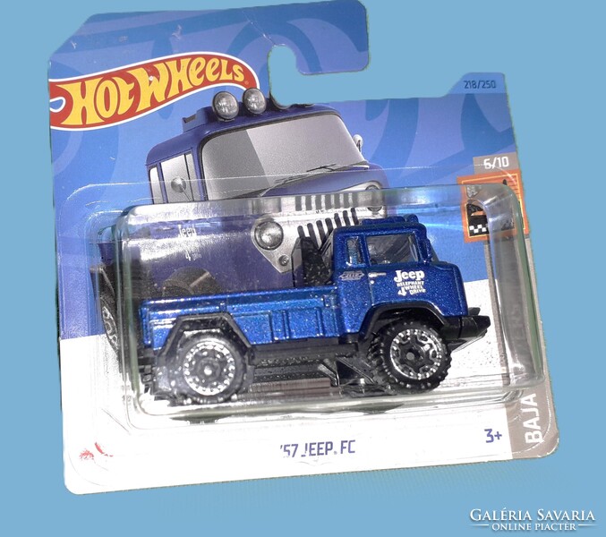 2023. MATTEL - HOT WHEELS - '57 Jeep FC, Baja Blazers - 1 :64 fém kisautó a képek szerint