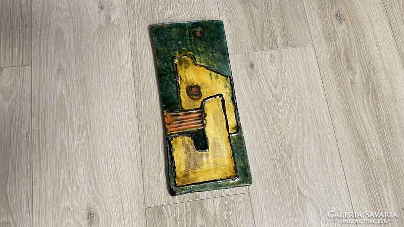Hungarian Ceramic Wall Art by Mónika Laborcz / Wall Plaque