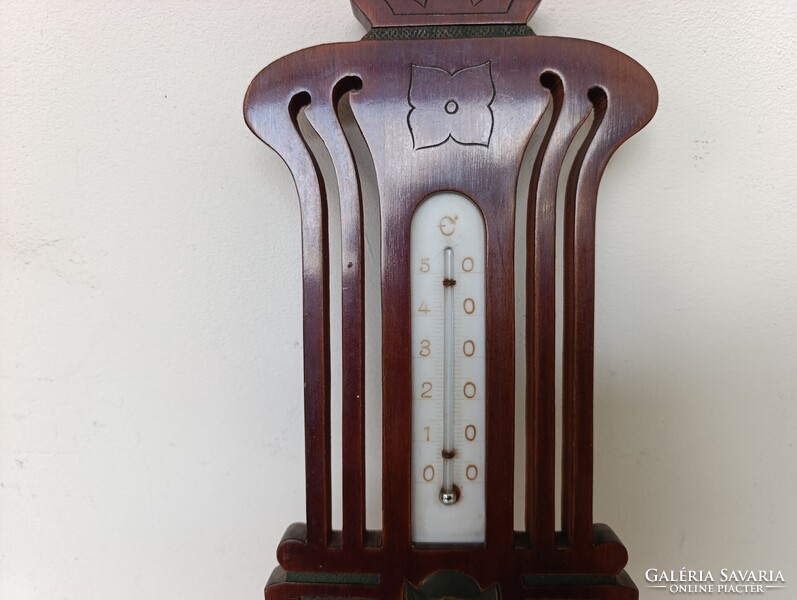 Antik barométer szecesszió jugendstil fali hőmérős barométer nem működő barometer 344 7415