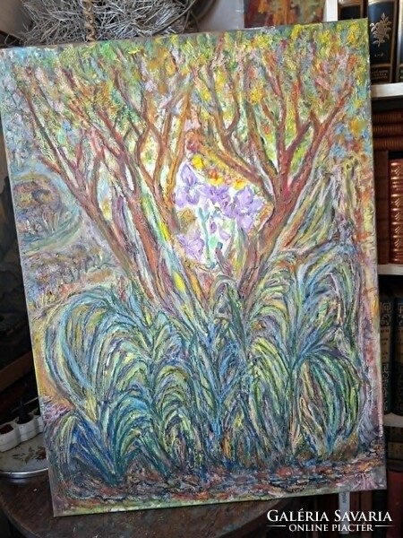 JÁK PÉTER 2026 o/v 60X 80cm " CSODASZARVAS"-veszprémi Kolostor kerti élmény