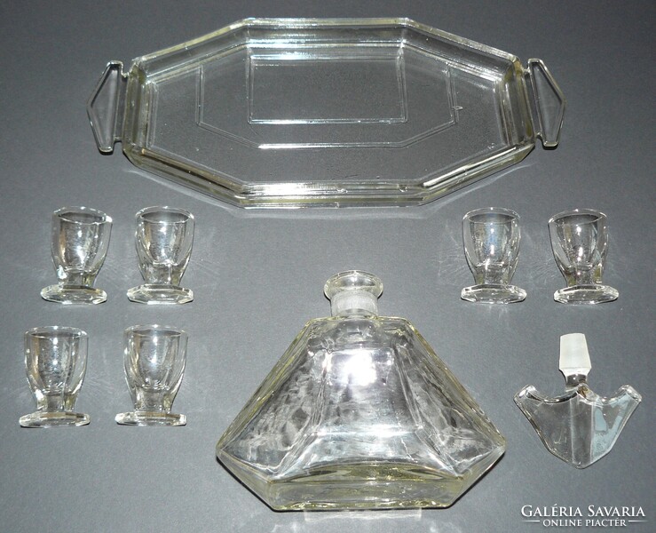 Art Deco röviditalos készlet