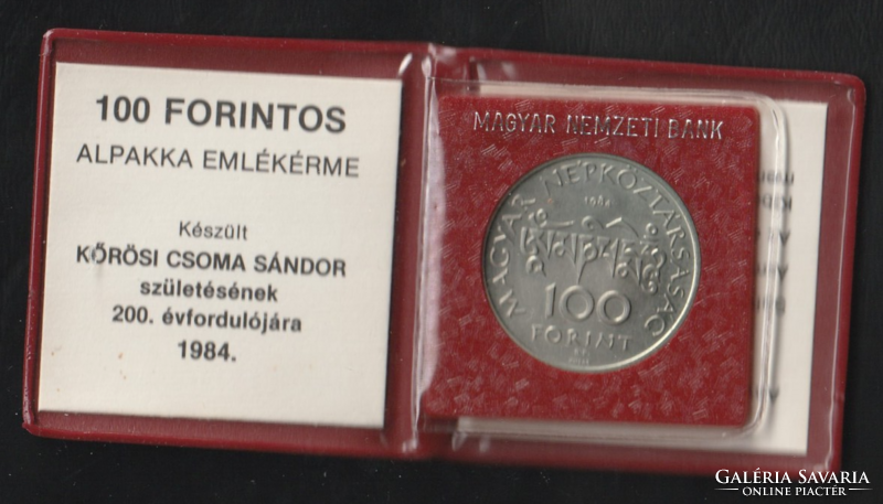 100 forint 1984 Kőrösi Csoma Sándor