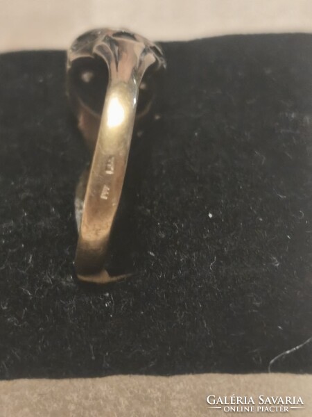 Antique 14K Gold Ring with Emerald and Precious Stones