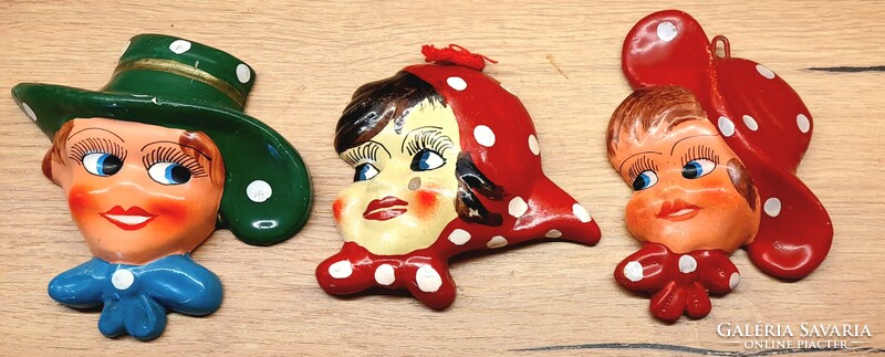 RETRO: three Hungarian ceramic art-deco style items from the 1950s