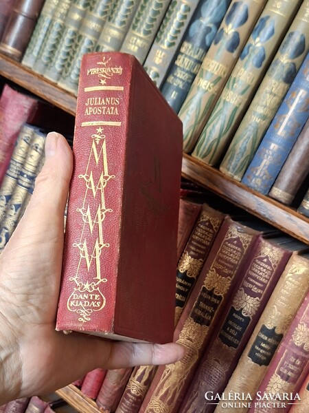 1929 DANTE  MERESKOVSZKIJ: JULIANUS APOSTATA -történelmi regény BŐR KÖTÉS