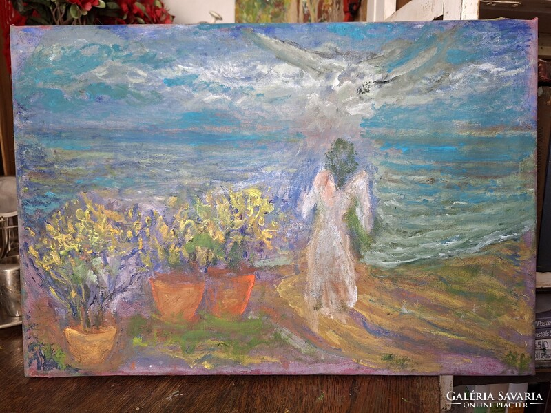 JÁK PÉTER 2025 o/v 51X35 cm "PÉNELOPÉ"
