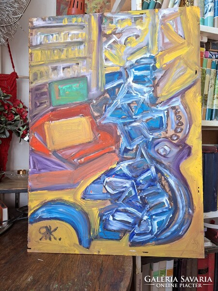 JÁK PÉTER 2026 o/FR 50X70 cm "-Jönnek a gondok...rámdőltek a dobozok..."