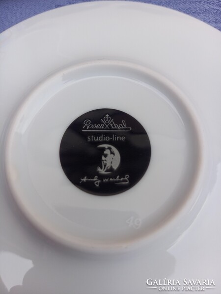 Kuriózum!!! Andy Warhol - Rosenthal margarétás teás/kávés csésze!!!