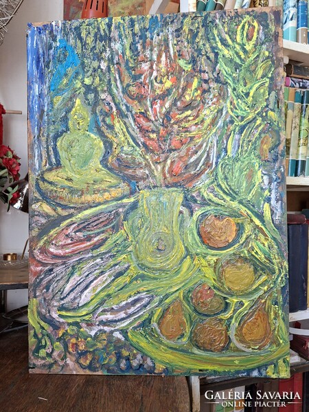 JÁK PÉTER 2026 o/FR 50X70 cm "Zöld meditáció."