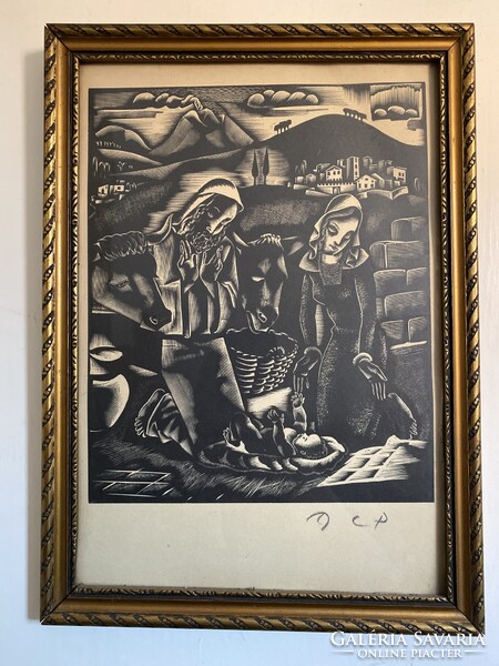 C. Pál Molnár (1894 - 1981): The Holy Family.