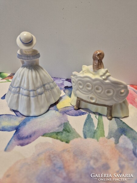 Sophie és Trícia, 2 db. Coalport minőségi Angol porcelán-hölgy
