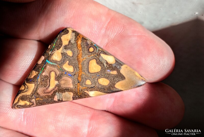 Australian Boulder Opal Matrix, 100% natural, hand-polished, with guarantee, from a specialist