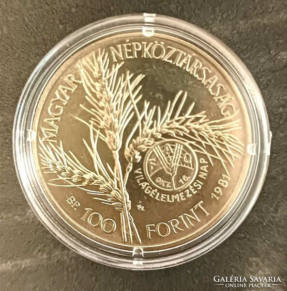 1981 Magyarország – 100 Forint – FAO / Világélelmezési Nap – gyönyörű állapot