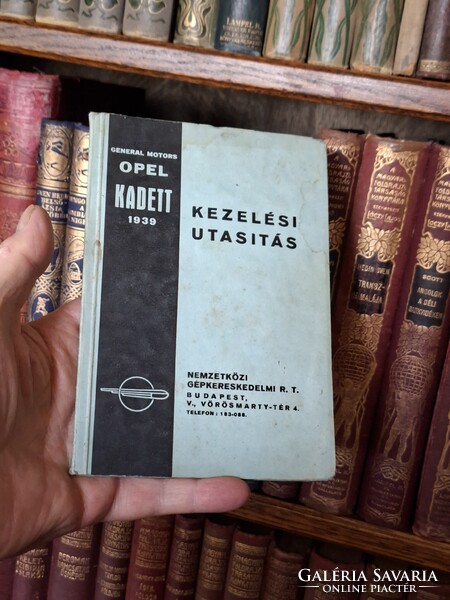 1939-múzeális auto-történeti ritkaság! OPEL KADETT KEZELÉSI UTASITÁS-magyar nyelvű gyűjtői állapot!