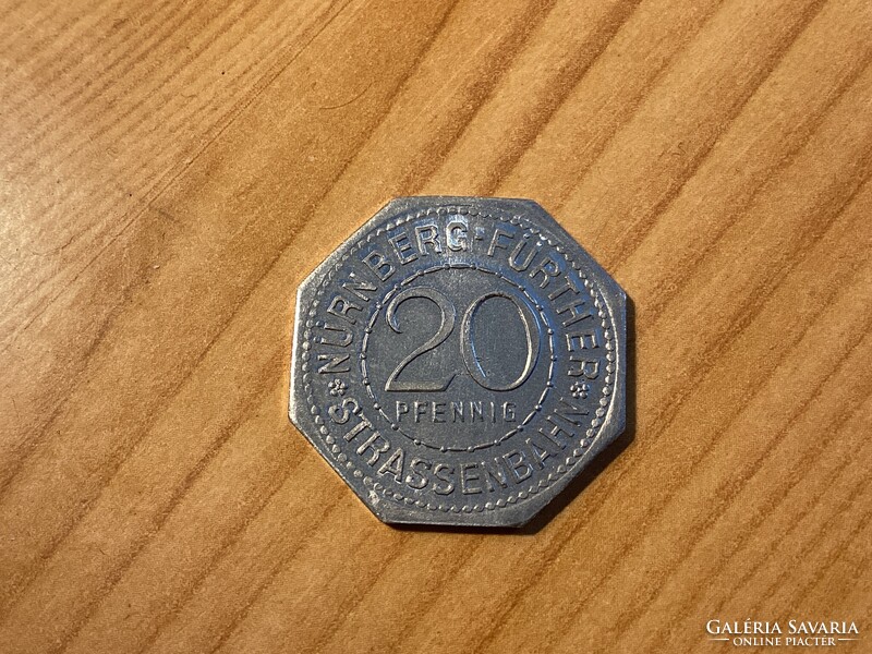 Német szükségpénz , 20 pfennig értékű. ( P08 )