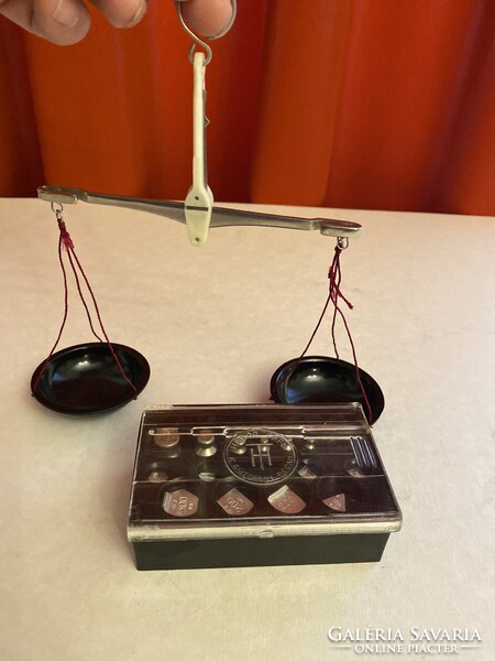 Antique bakelite scale, with weights.