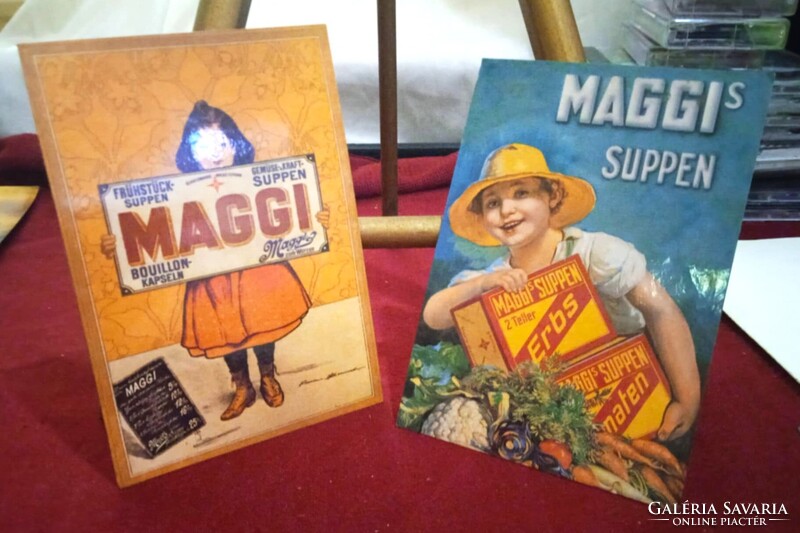Maggi set of two postcards 1998, Mint condition and great for collectors of unique items