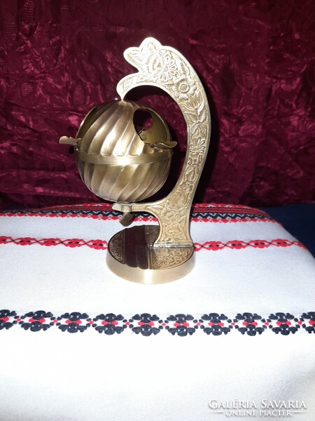 Unique Spherical Brass Ashtray