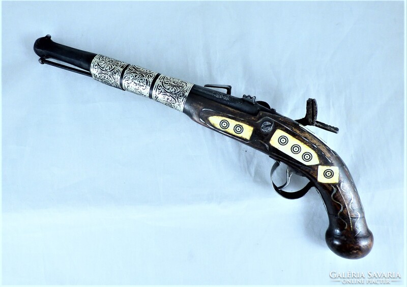 VERY NICE, CLAY PISTOL, CASTLE DECORATION!!!