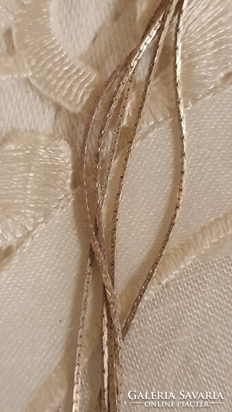 ART DECO- ARANYOZOTT ---5---SZÁLAS-jelzett ag, 925-  ezüst -elegáns olasz-- ITALY-- nyaklánc eladó -