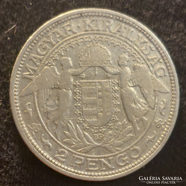Silver 1929 2 Pengő Angel Coin (183) vnt
