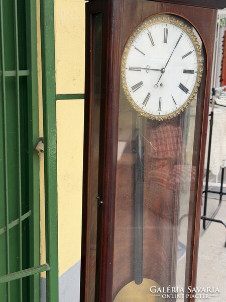 Hollóházi antique Biedermeier wall clock