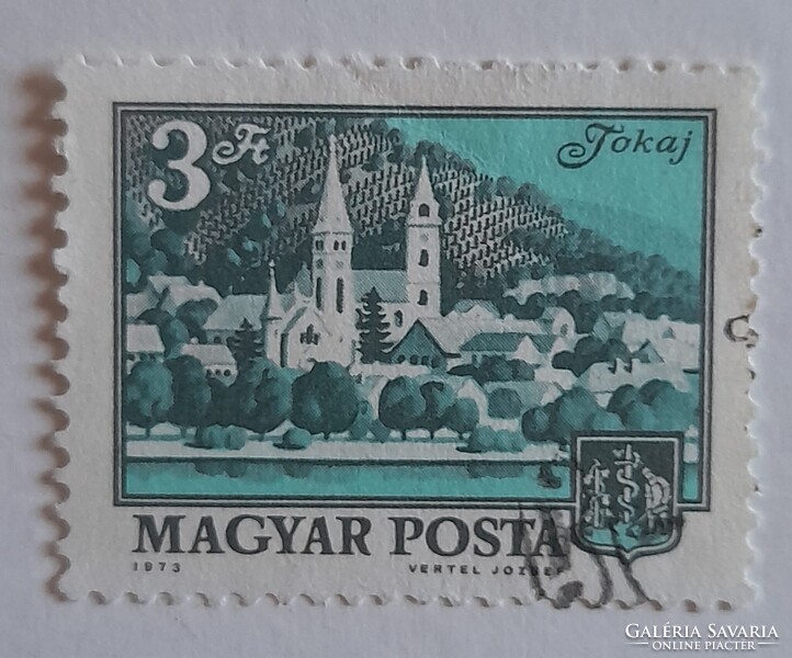 1973 Tájak-városok (II) 3 Ft pecsételt