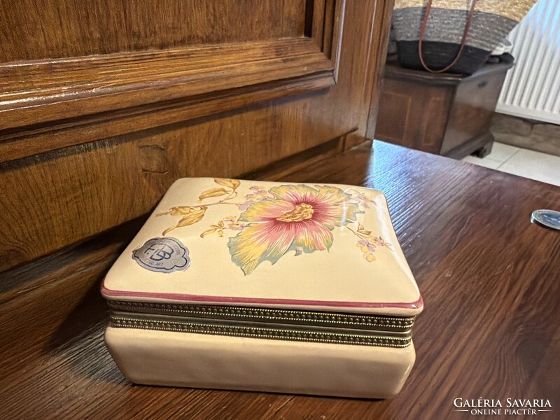Charming French Faience Jewelry Holder