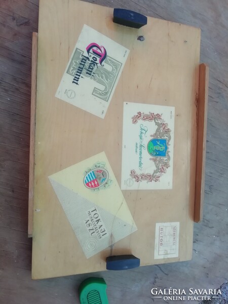 Retro Szerencsi Furniture, Tokaji 39 cm x 26 cm advertising tray in the condition shown in the pictures