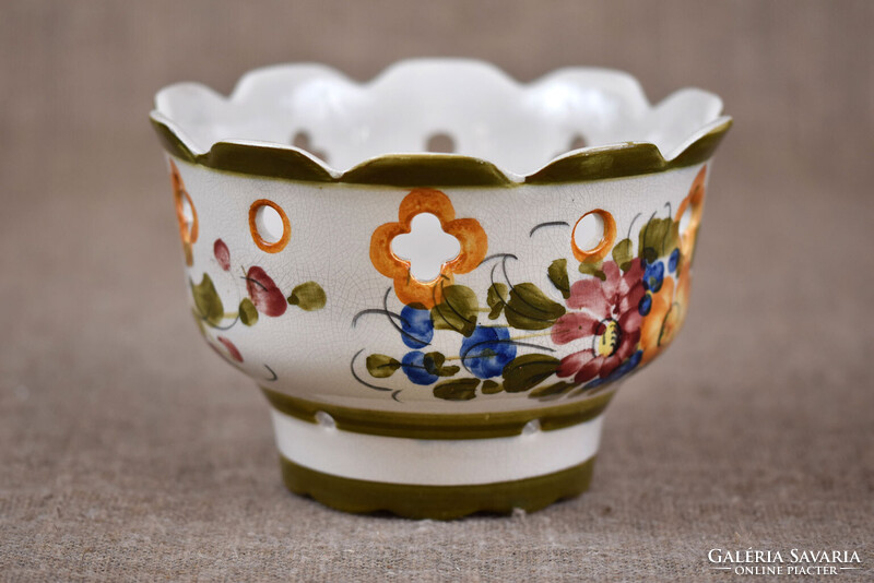 Hand-painted Ceramic Lamp Shade from Germany, 1950s