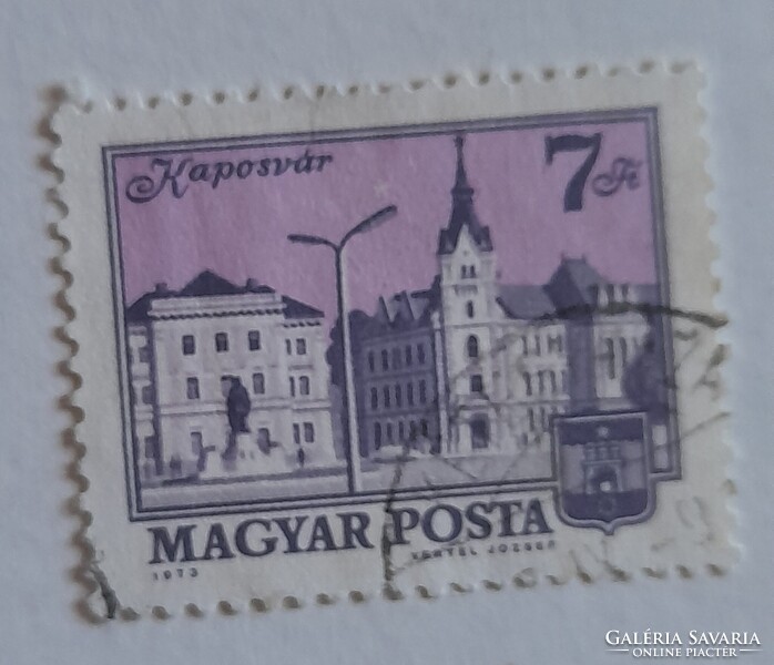 1973 Tájak-városok (II) 7 Ft pecsételt