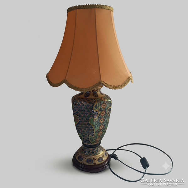 Keleti mintás vintage asztali lámpa – 56 cm – Sérülésmentes!
