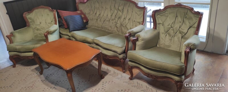 Bècsi Baroque Green Salon Set