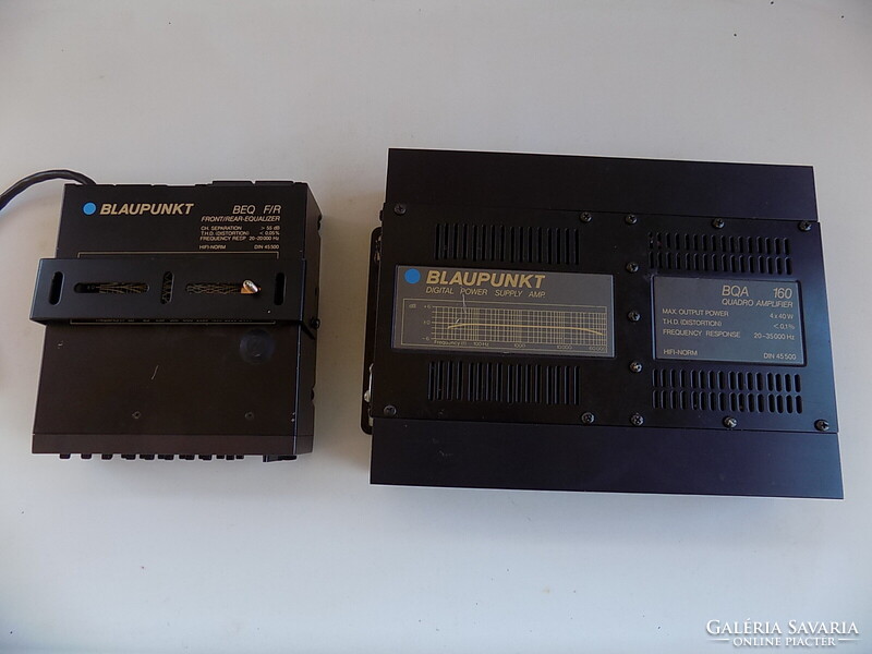 Blaupunkt BQA 160 - BEQ F/R car amplifier and equalizer. Good condition, works.