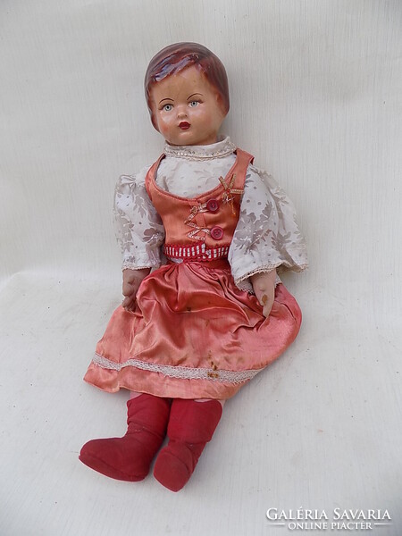 Játék baba 1930-40-es évek, szép állapot. 60 cm-es.