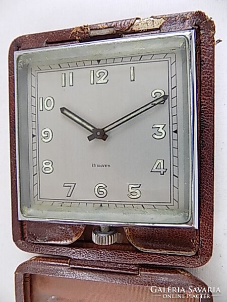 8-day travel clock. Gifted to conductor Béla Endre by the London Adelphi Orchestra in 1939.