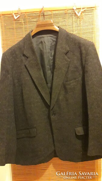Classic for Men Deep Black Fabric Festive Elegant Blazer 52 Excellent