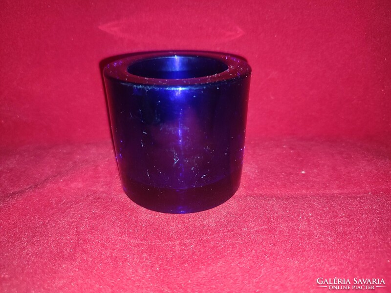 Cobalt Blue Iittala Kivi Candle Holder
