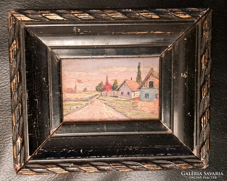 Harencz János miniatűr festmény
