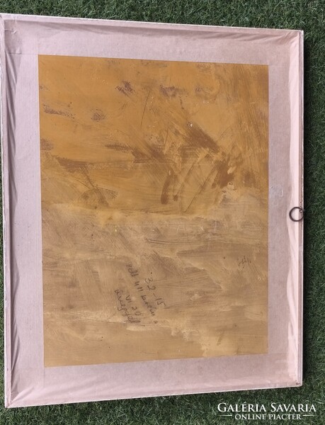 Markovich - Őszi és téli erdei patak - 60x50 olajfestmény pár, kerettel - retro