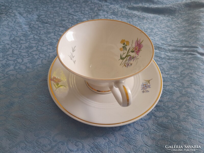 German LICHTE VEB porcelain cup with saucer