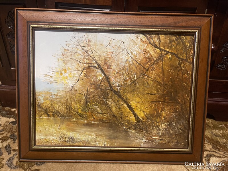 Göcsei József festmény Ősz 30x40cm