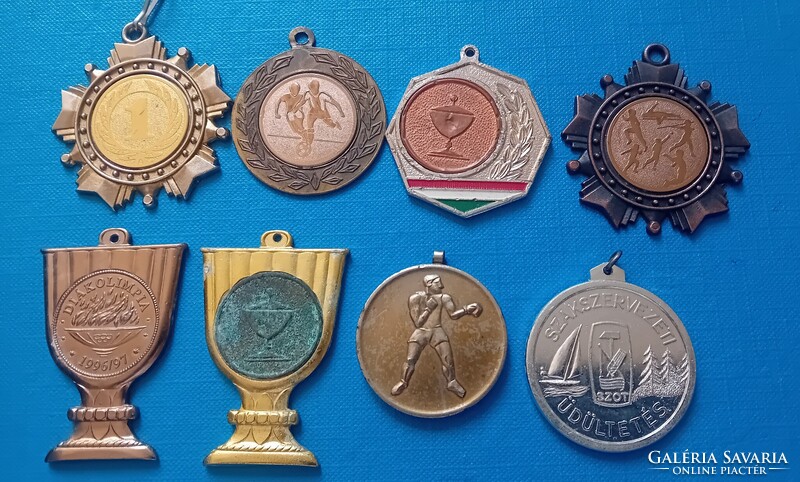 8+6 pcs Sports Medals, 8 General + 6 Police Sports Championships National Finals Medals