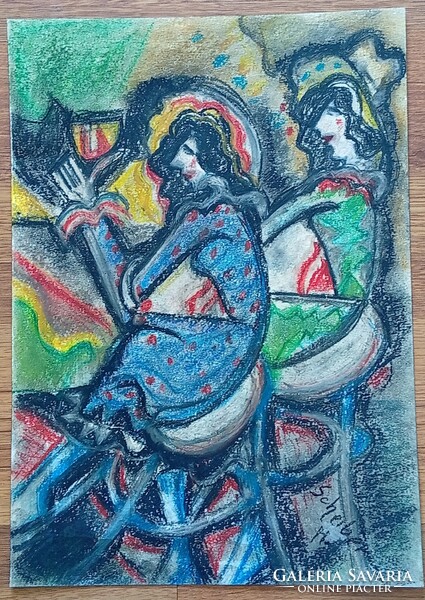 Scheiber szignóval festmény