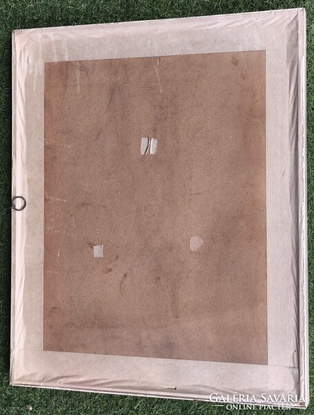 Markovich - Őszi és téli erdei patak - 60x50 olajfestmény pár, kerettel - retro
