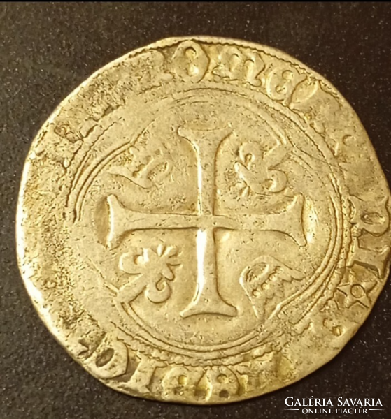 French King Louis XI Silver 1 Garon in Montpellier, 1461-1483