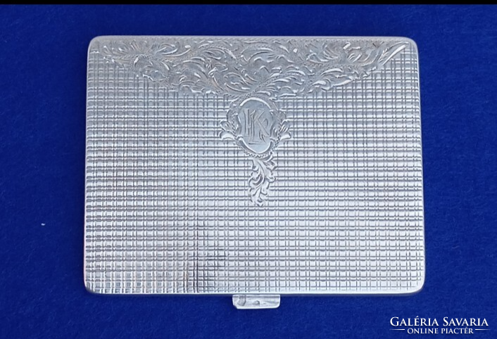 Monogrammed 800 Silver Cigarette Case, 120.6 g, 1920s-30s